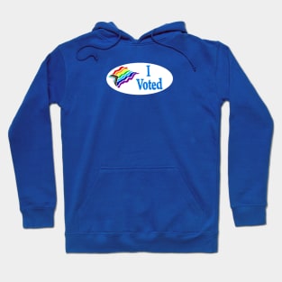 I Voted LGBTQ+ Pride Hoodie